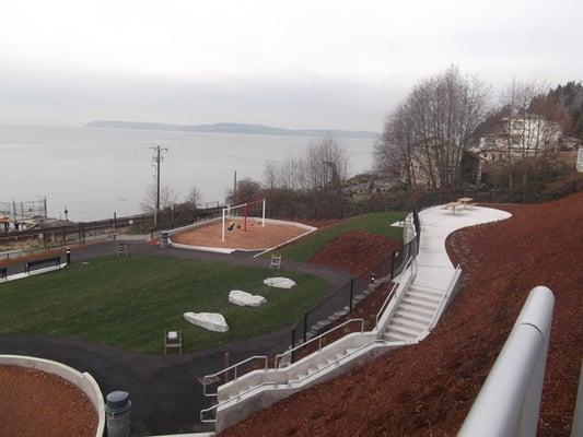 View from up top... the playground and picnic area down below