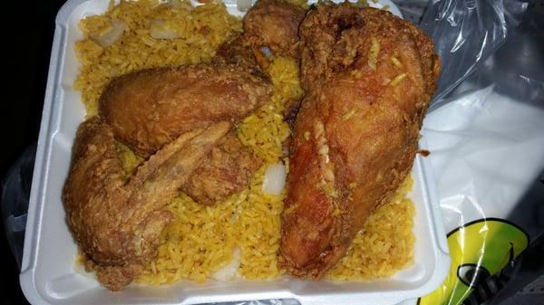 3 piece and fried rice special...best fried chicken from a carryout in this area..