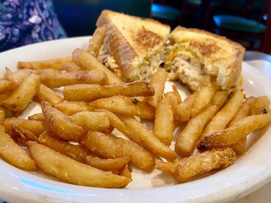 Tuna Melt and Fries