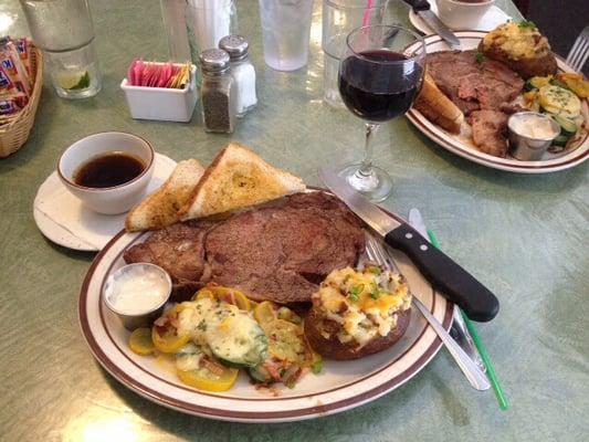 Smoked Prime Rib Dinner