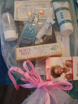 Free sample bag! Call your local Walgreens and make sure they have beauty consultants so you can get your bag when you spend $25.00