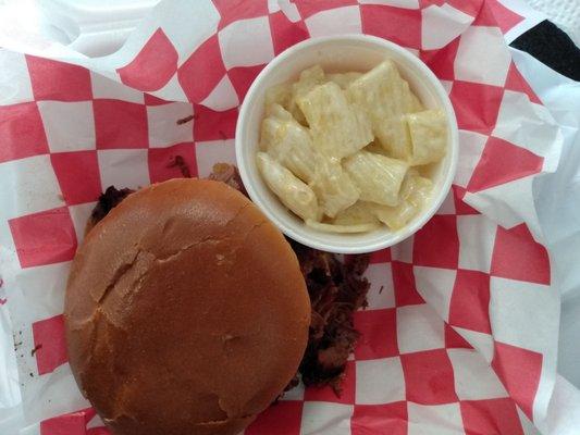 Brisket and Mac and cheese