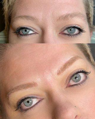 Microblading and eyeliner www.salonaries.org