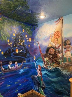 Part 3 of the amazing mural in the kids play area.