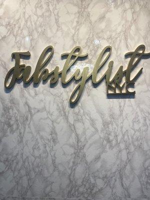 Our Fabstylist photo wall