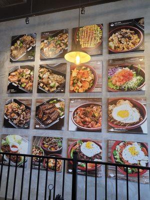 Line wall shows you some of the meals