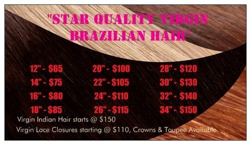 Virgin Hair Prices