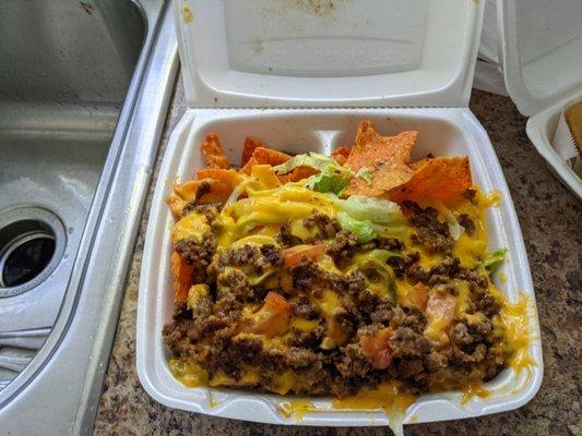 Loaded Doritos Nachos with beef