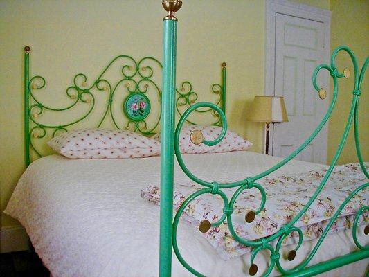 Chiavari Room's custom-made bed from Liguria