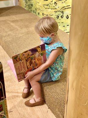 My 2.5 year old daughter's first time at Barnes and Noble.