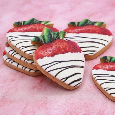 Strawberry Shaped Cookies