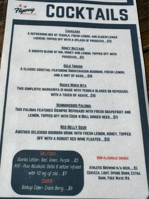 Cocktail Menu