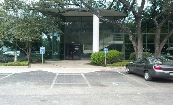 Sophie Health Center front parking lot near Medical Center.