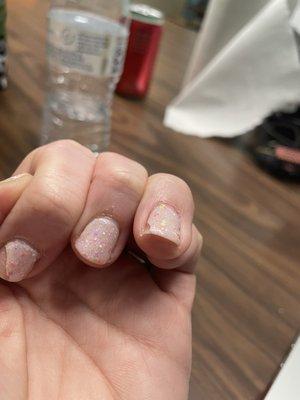 gel chipped after two days