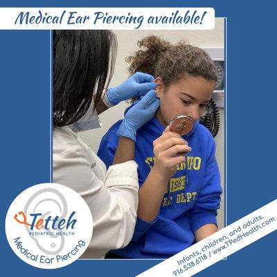 Medical ear piercing for infants, children, adolescents and adults! CALL: 916.538.6118 DETAILS: https://bit.ly/TPH_EarPiercing