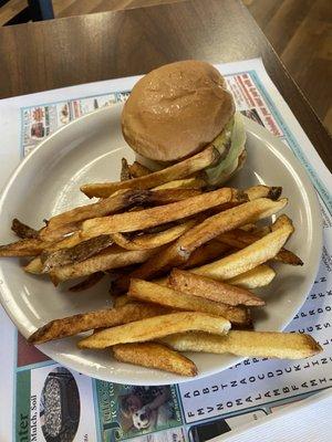 Burger & fries