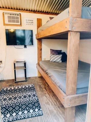 Bunks in the Glamping Shack