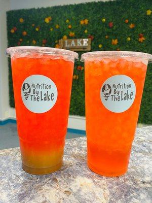 This was a orange soda on the right and can't remember the one on the lefts name but So good