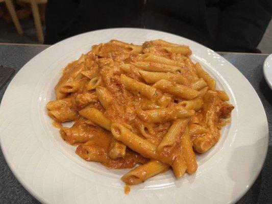 Penne ala vodka with chicken