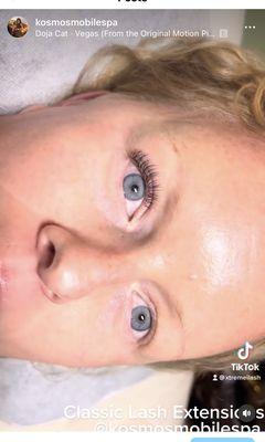 Classic lash extensions