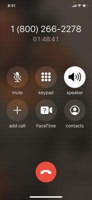 Here are screenshots of how long I was on the phone with Xfinity mobile as they transferred me to one person after another.