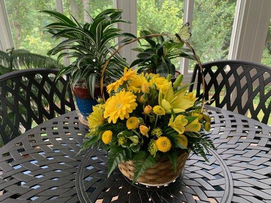 Basket full of Wishes arrangement.