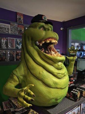 You know the place is awesome when they have a life sized slimer inside