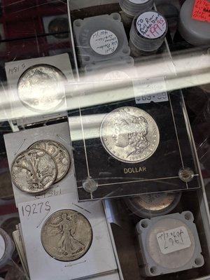 The value of the coin depends on the metals used to make the coin and the year of the printing.