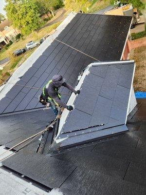 Tesla Solar Roof Installation