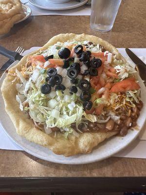 Navajo Taco on fry bread