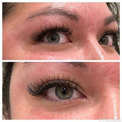 Hybrid Lash Extensions, Cat Eye Styling