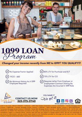 1099 Loan Program!