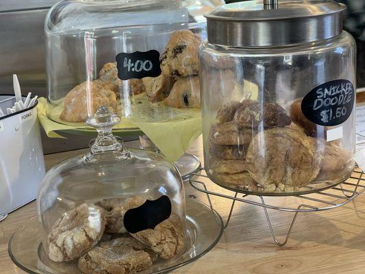 Homemade cookies and scones