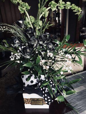 A very unique and special order, BLACK ROSES!!!