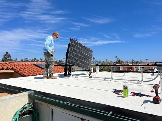 Coastal Solar at work