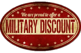 Military and First Responders receive a special discount on all items!