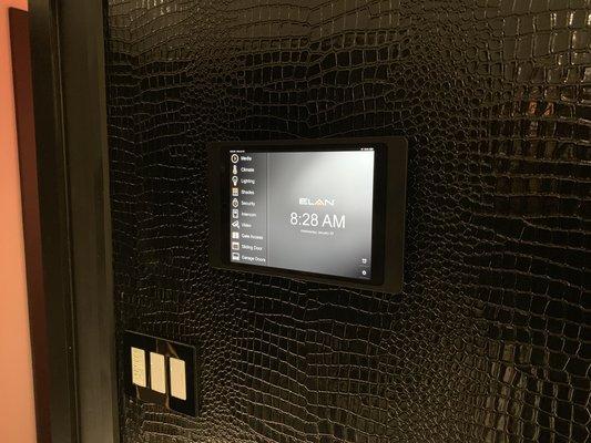 iPad charging wall station for ELAN app for automation.