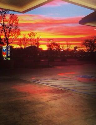 Beautiful sunrise at Brenda Scott Chevron!