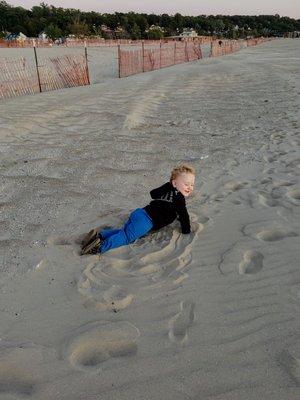 Rolling on the Beach at Grand Haven State Park