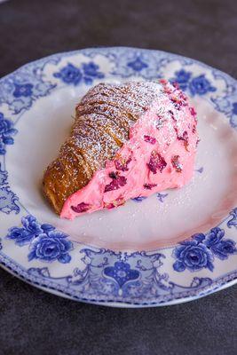 White Chocolate Rose Croissant