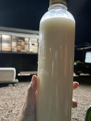 Homemade horchata