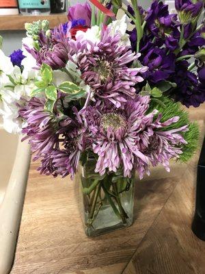 Dead flowers in an $80 bouquet