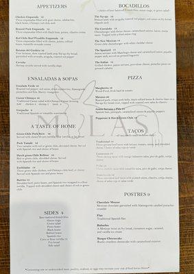 Menu - everything is fantastic