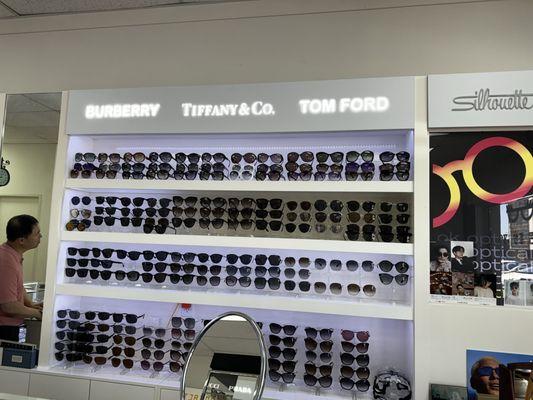 Large selection of eyewear