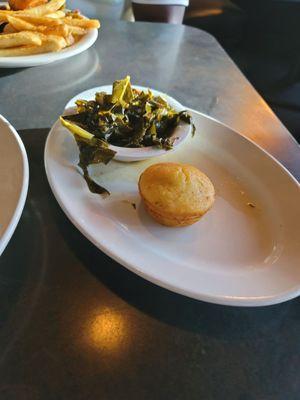 Collard Greens w/chess muffins