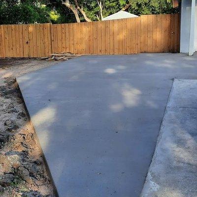 New part to my driveway that joey with jbw concrete installed