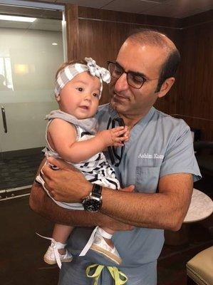 Dr. Ashim Kumar with one of our little ones! :)