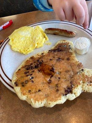 "Mickey pancake" from kids meal.