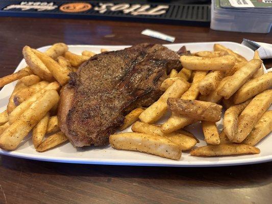 NY Strip and Fries