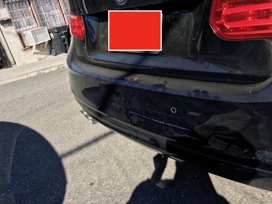 BMW Rear End Damage View 1